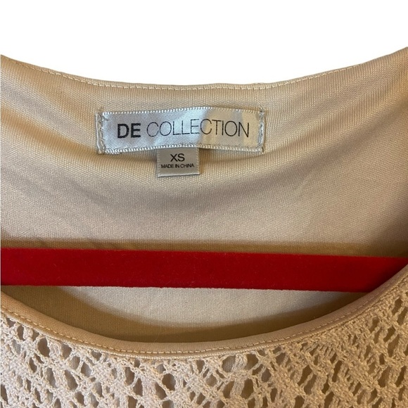 DE Collection Nude Short Sleeve Knit Dress - Picture 13 of 14